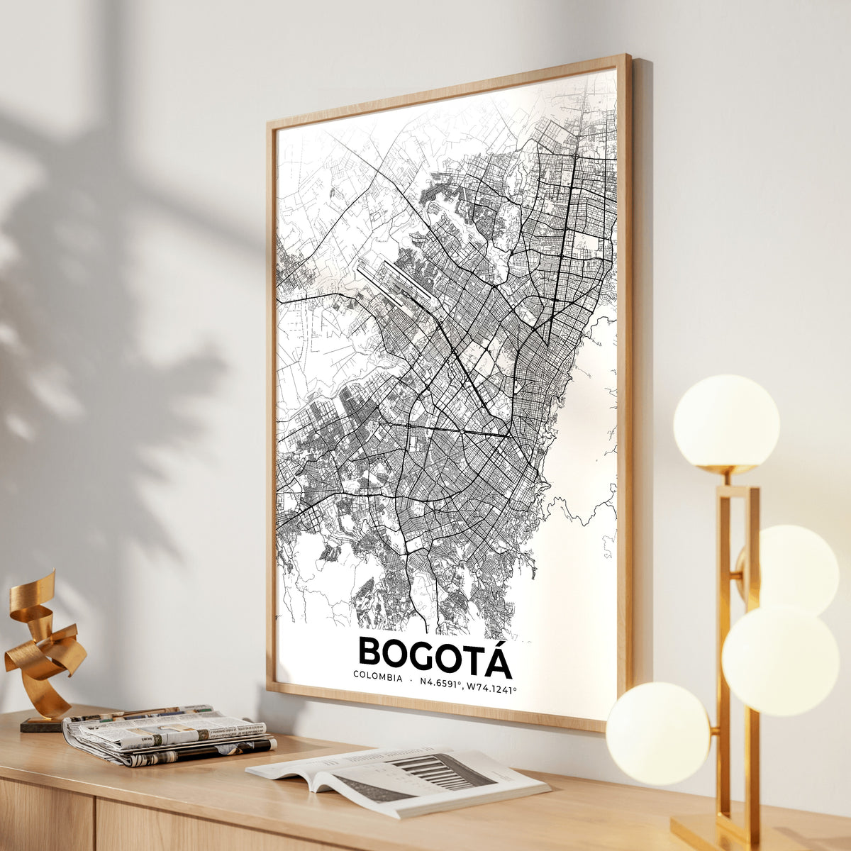 Bogotá Elegant Map Poster