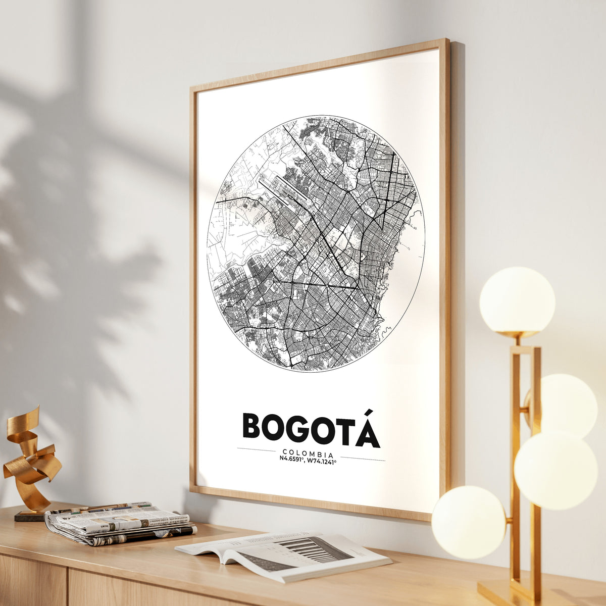 Bogotá Spot Map Poster