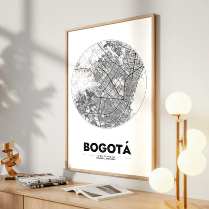 Bogotá Spot Map Poster