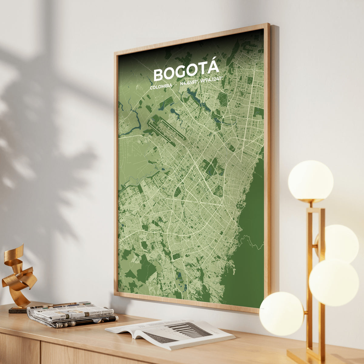 Bogotá Clay Map Poster