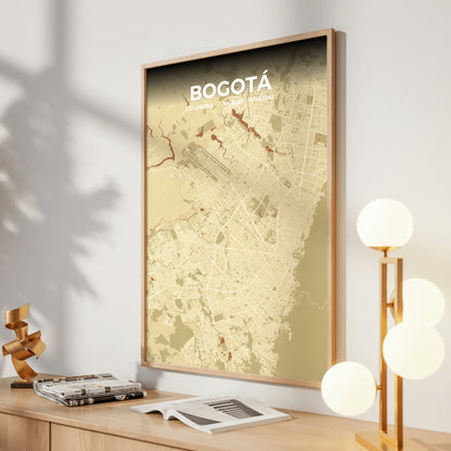 Bogotá Ember Map Poster