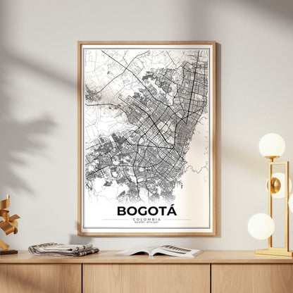 Bogotá Modern Map Poster