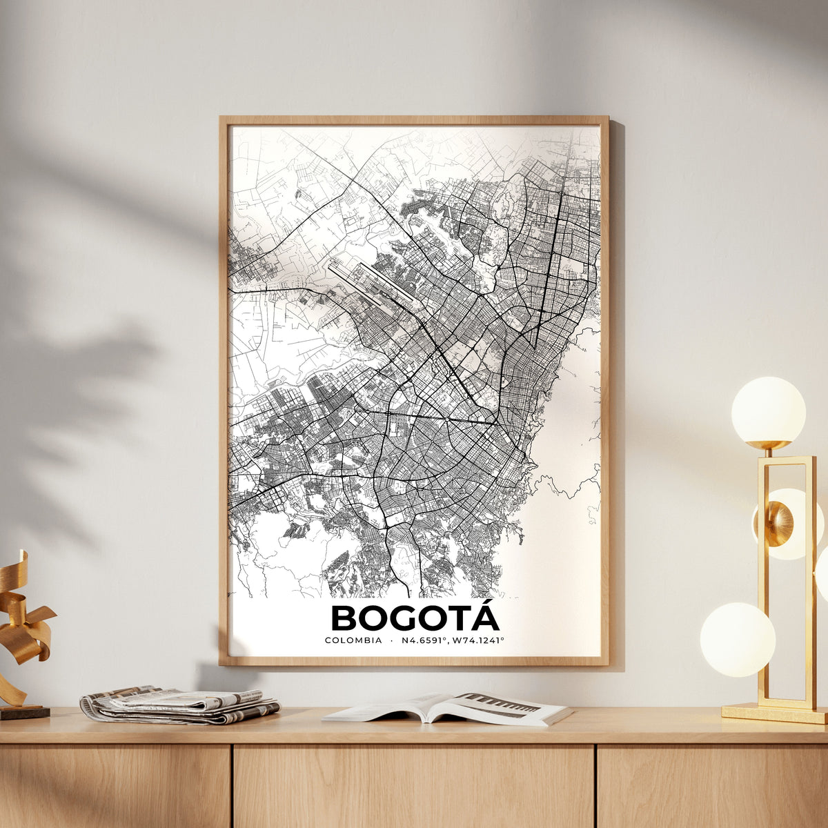 Bogotá Elegant Map Poster