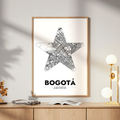 Bogotá Star Map Poster