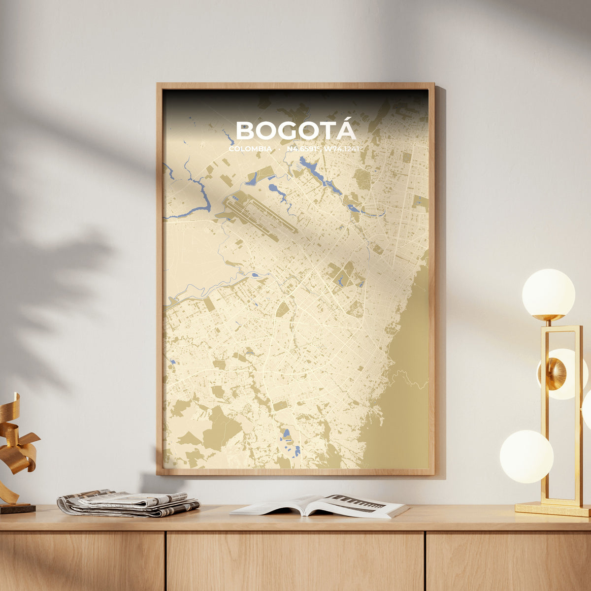 Bogotá Barn Map Poster