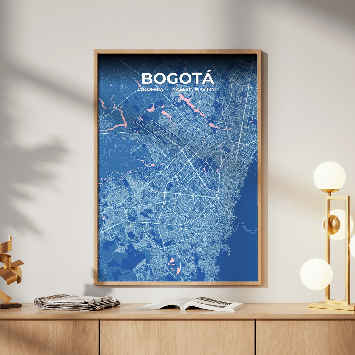 Bogotá Candy Map Poster