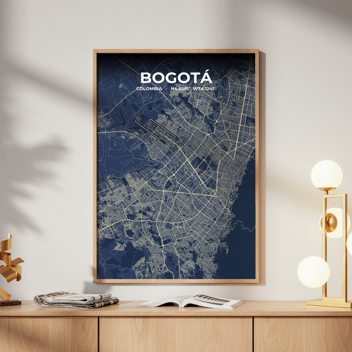 Bogotá Anchor Map Poster