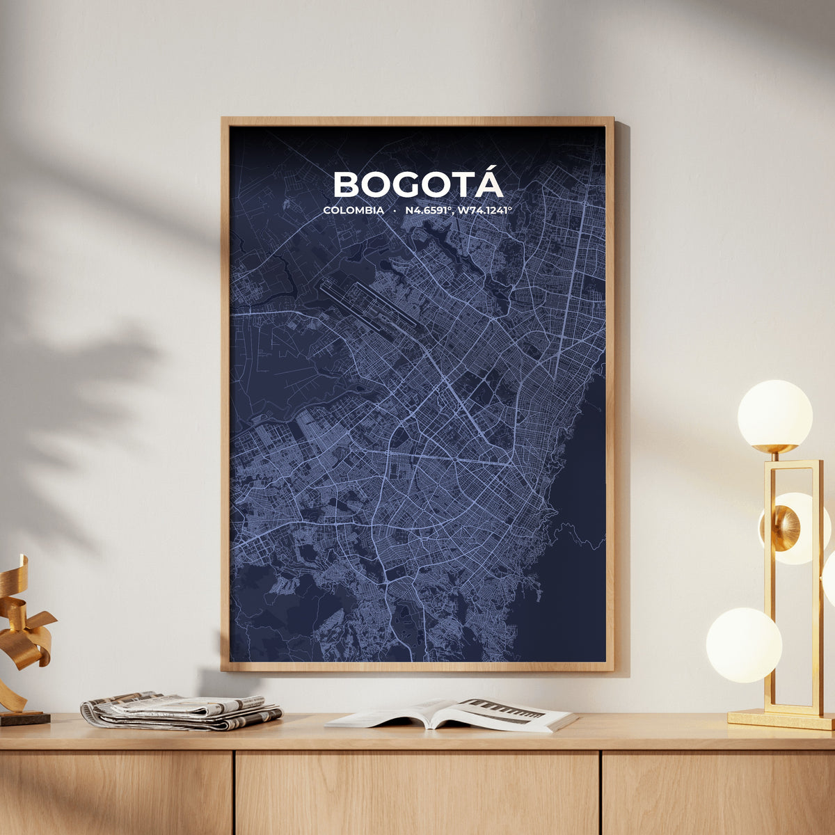 Bogotá Tide Map Poster
