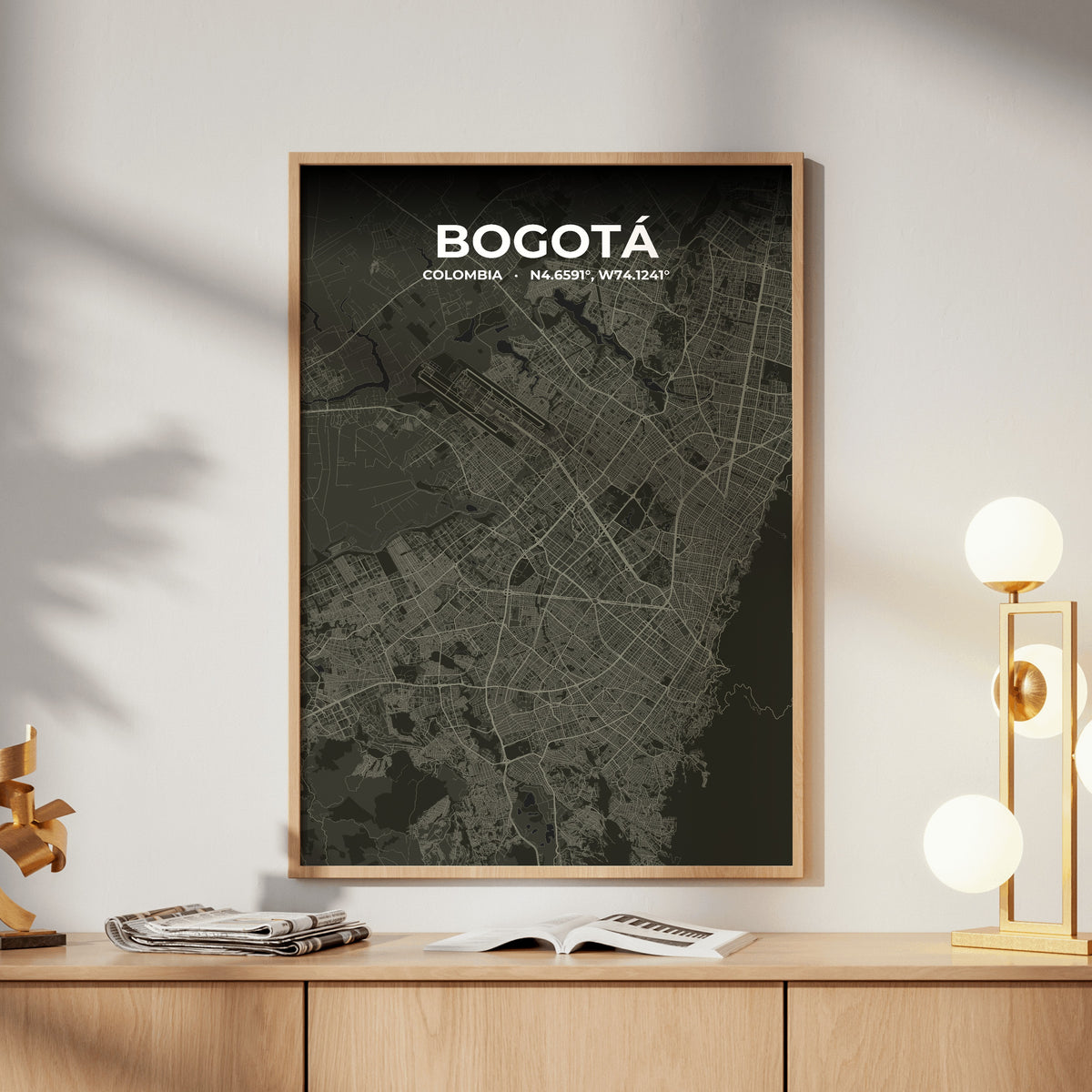 Bogotá Sable Map Poster