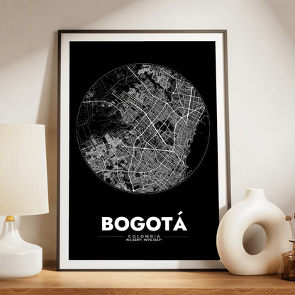 Bogotá Spot Map Poster