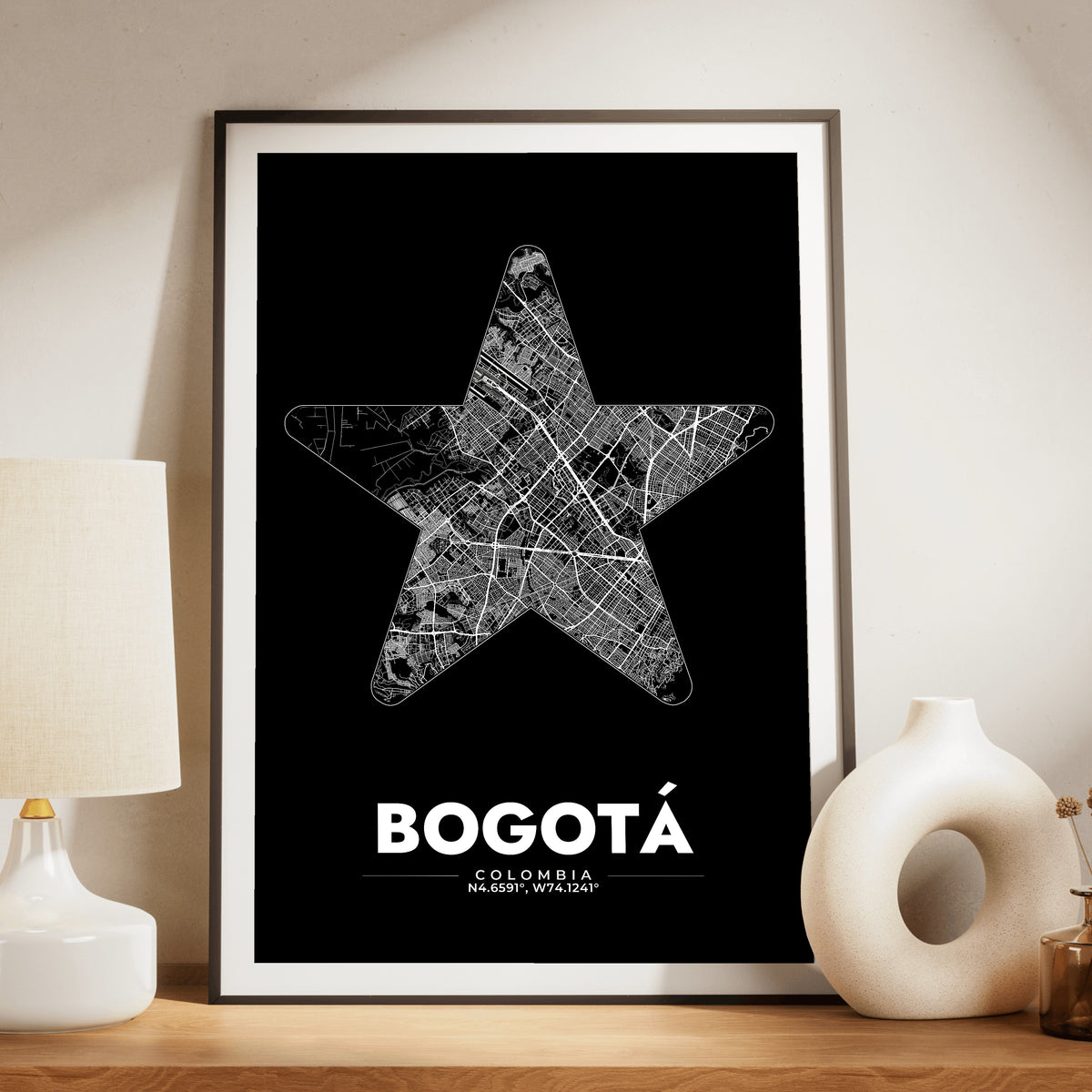 Bogotá Star Map Poster