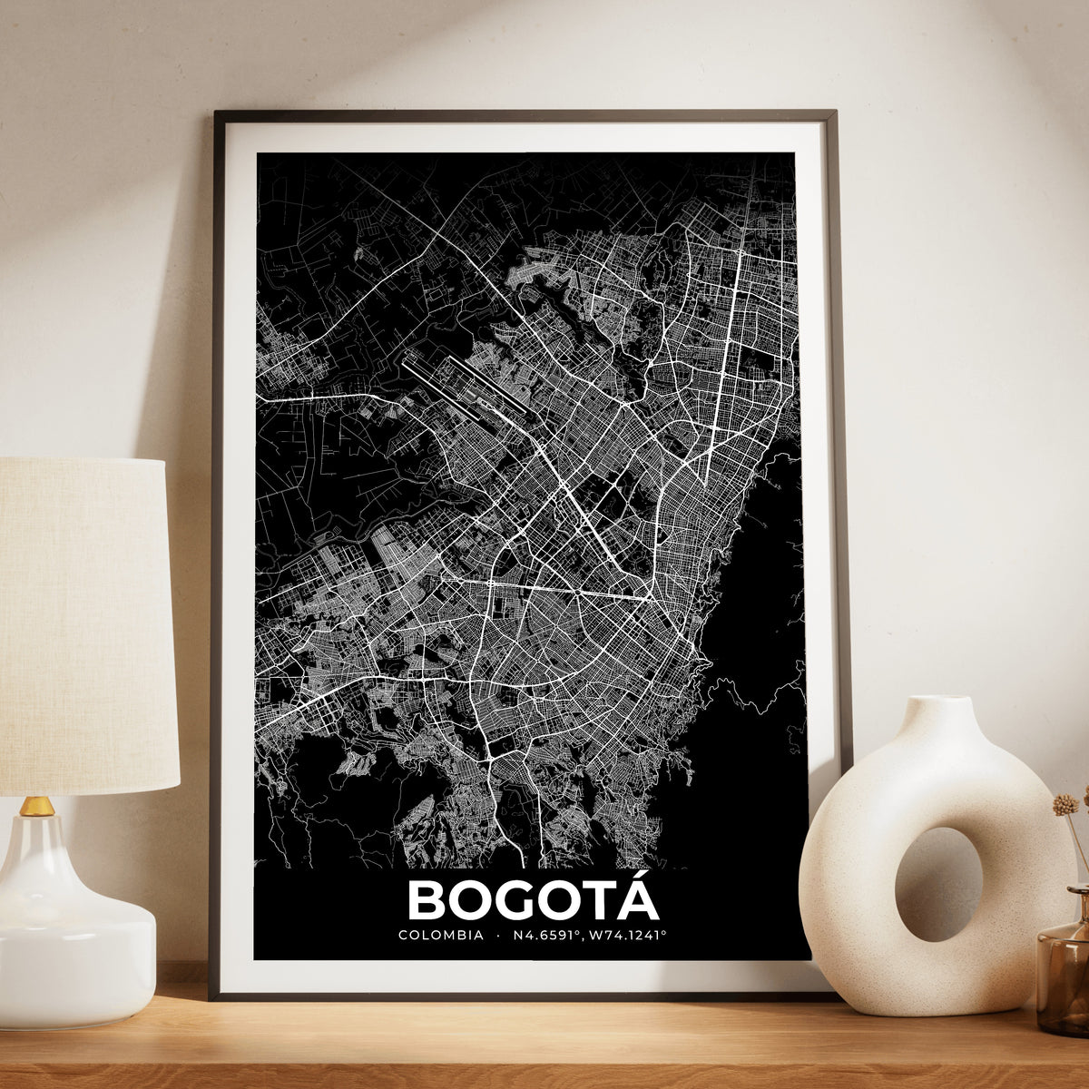 Bogotá Elegant Map Poster