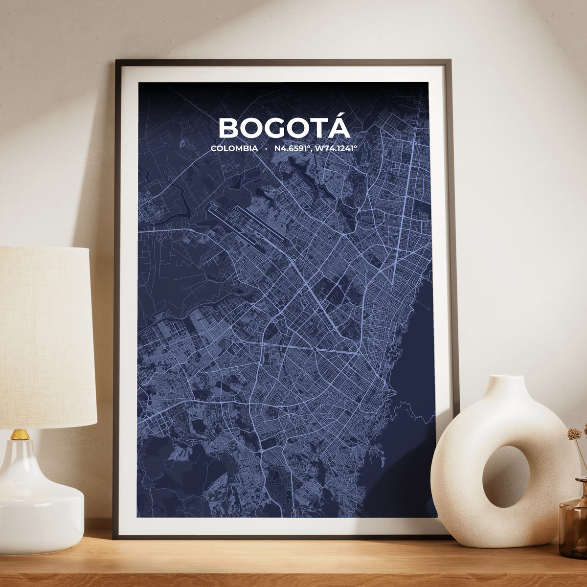 Bogotá Tide Map Poster