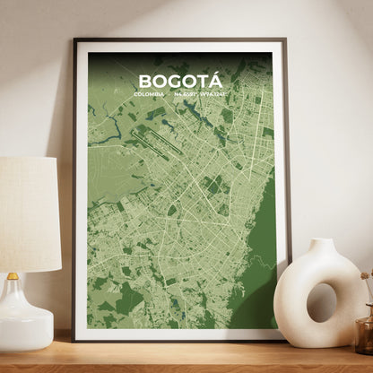 Bogotá Clay Map Poster