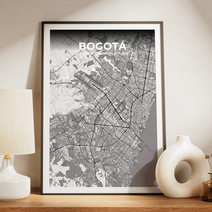 Bogotá Ash Map Poster