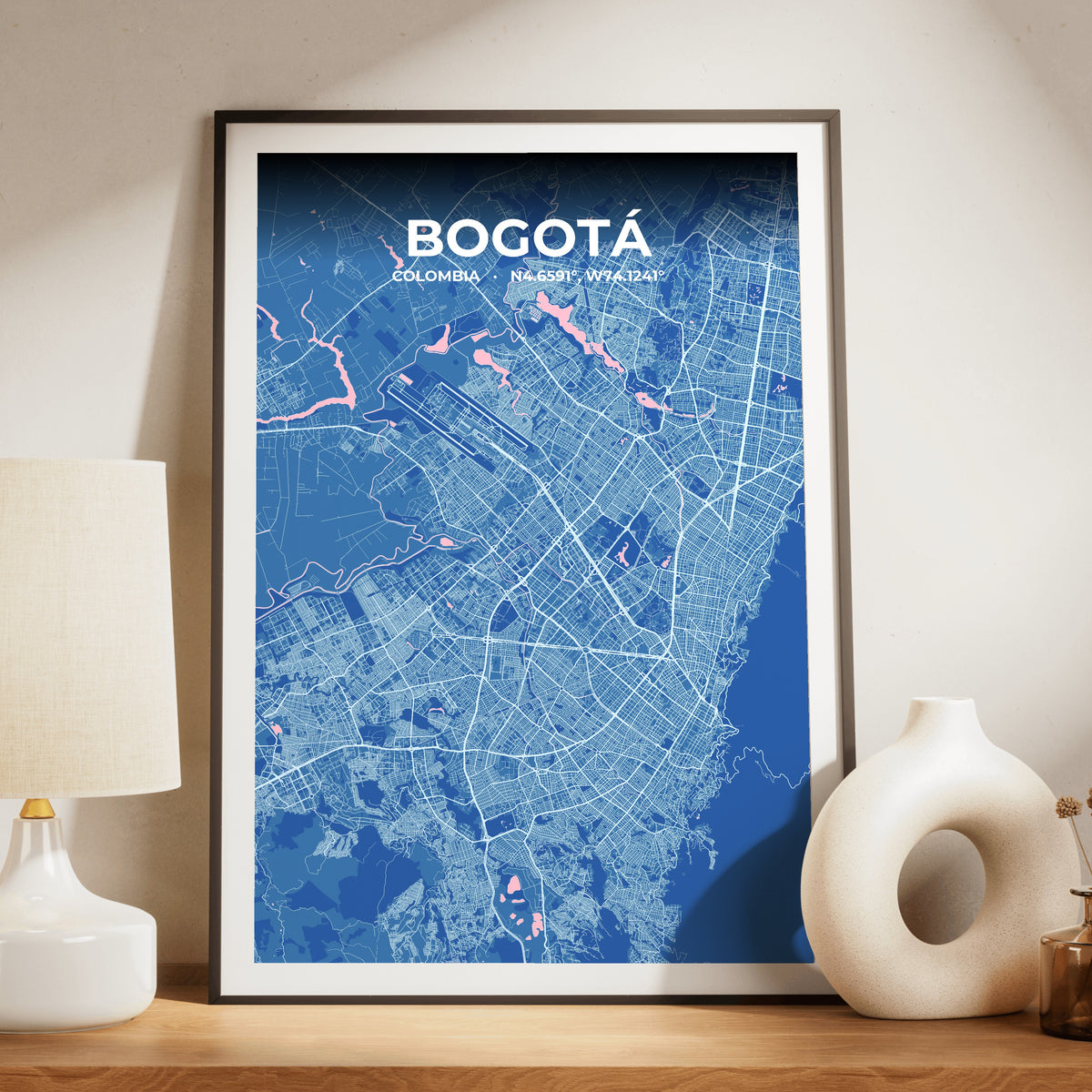 Bogotá Candy Map Poster