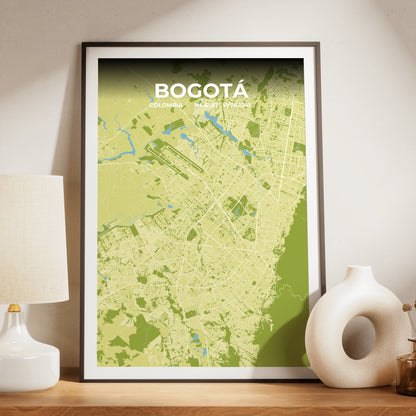 Bogotá Fern Map Poster