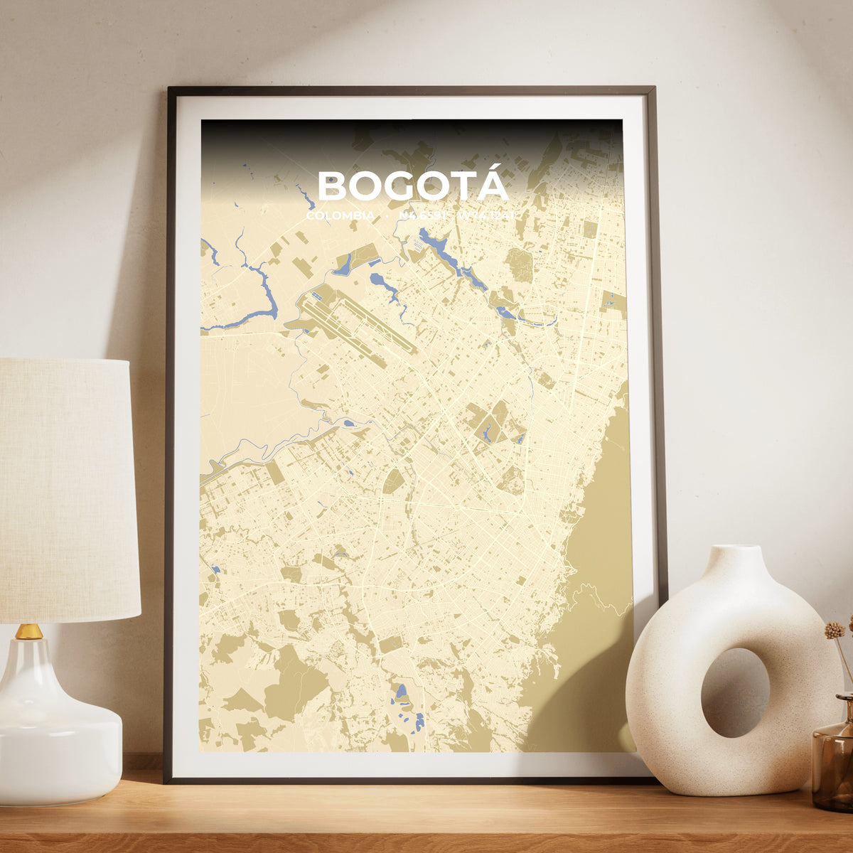 Bogotá Barn Map Poster