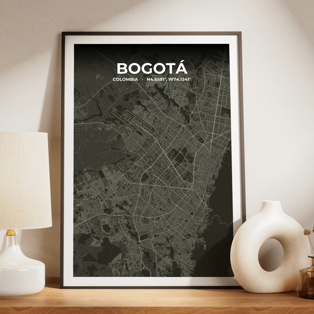 Bogotá Sable Map Poster