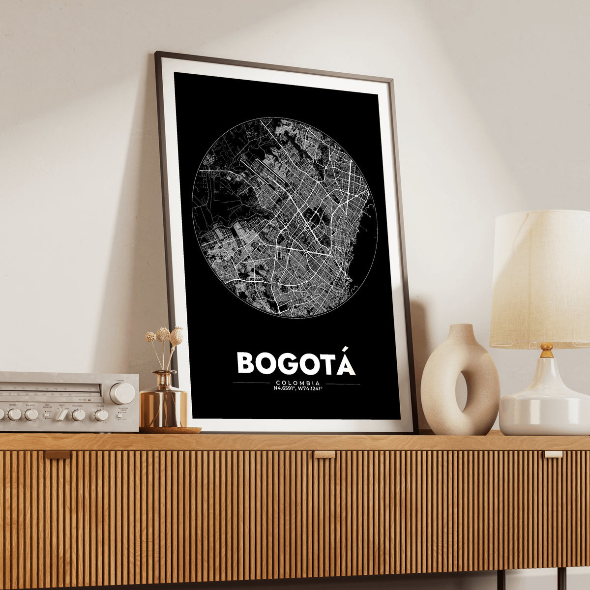 Bogotá Spot Map Poster