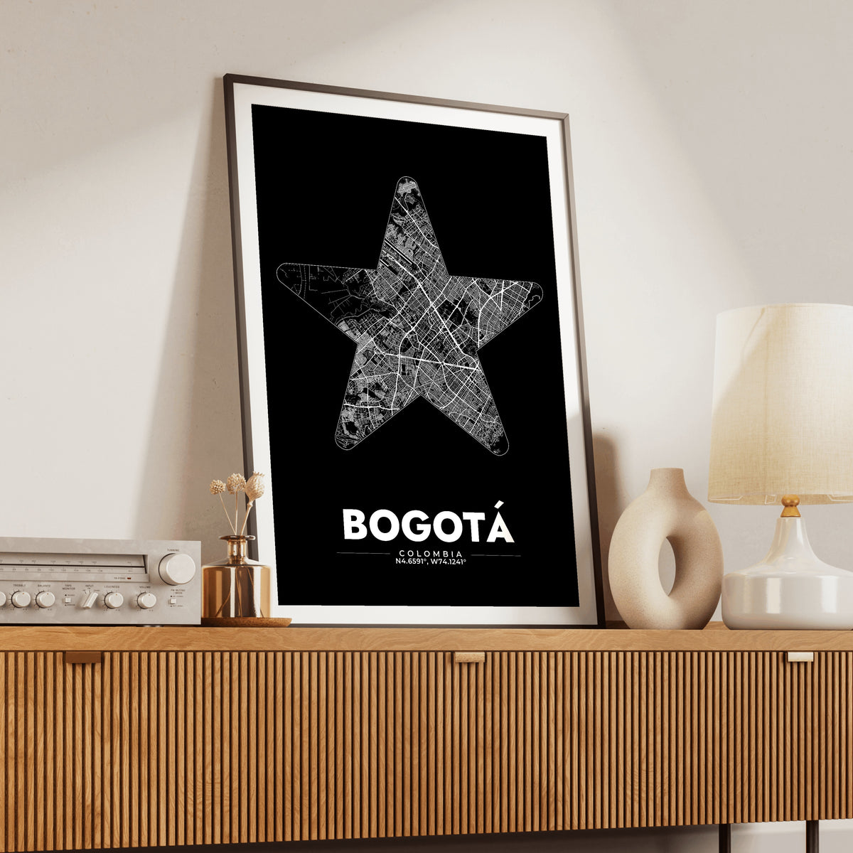 Bogotá Star Map Poster