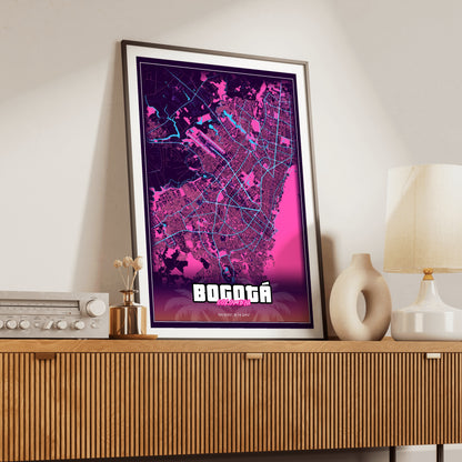 Bogotá GTA Map Poster