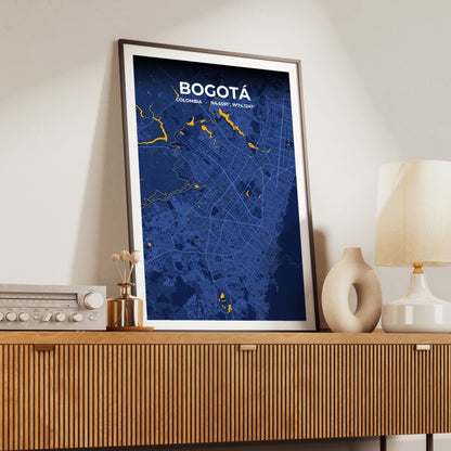 Bogotá Ink Map Poster