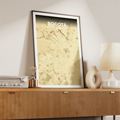 Bogotá Ember Map Poster