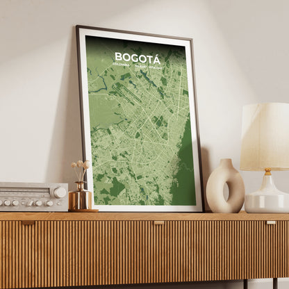 Bogotá Clay Map Poster