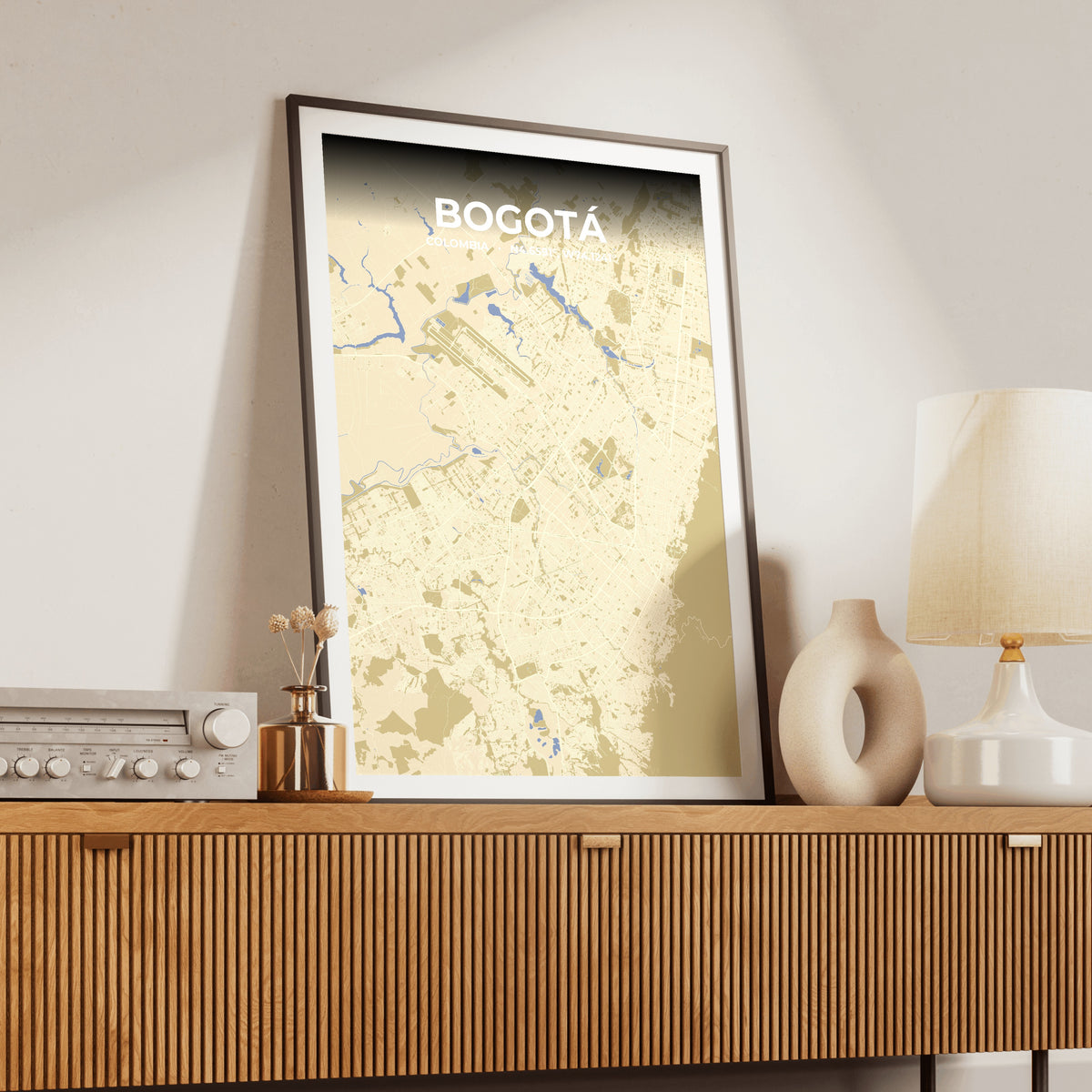 Bogotá Barn Map Poster