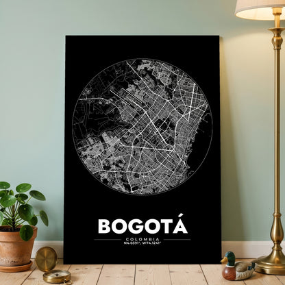 Bogotá Spot Map Poster