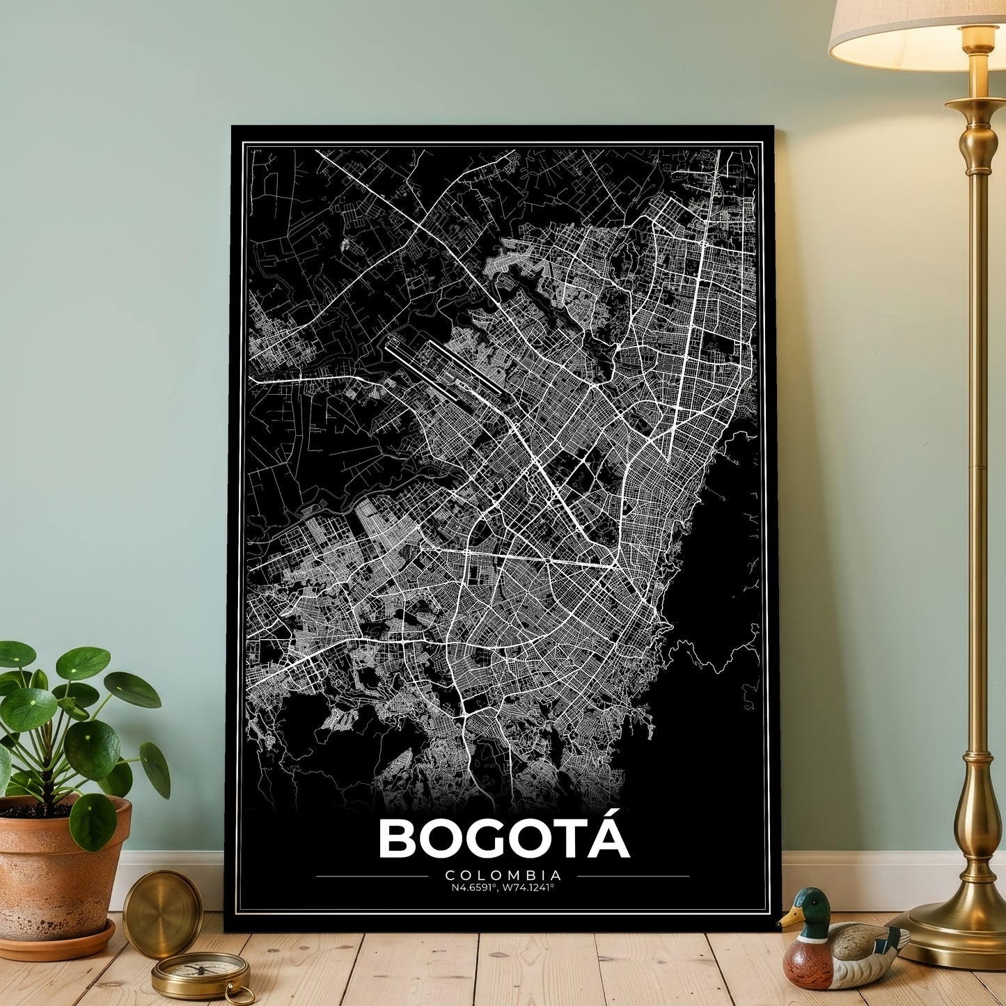 Bogotá Modern Map Poster