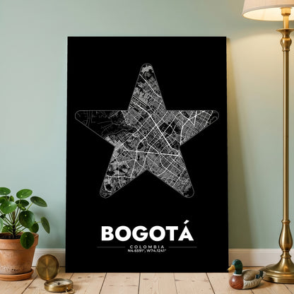 Bogotá Star Map Poster