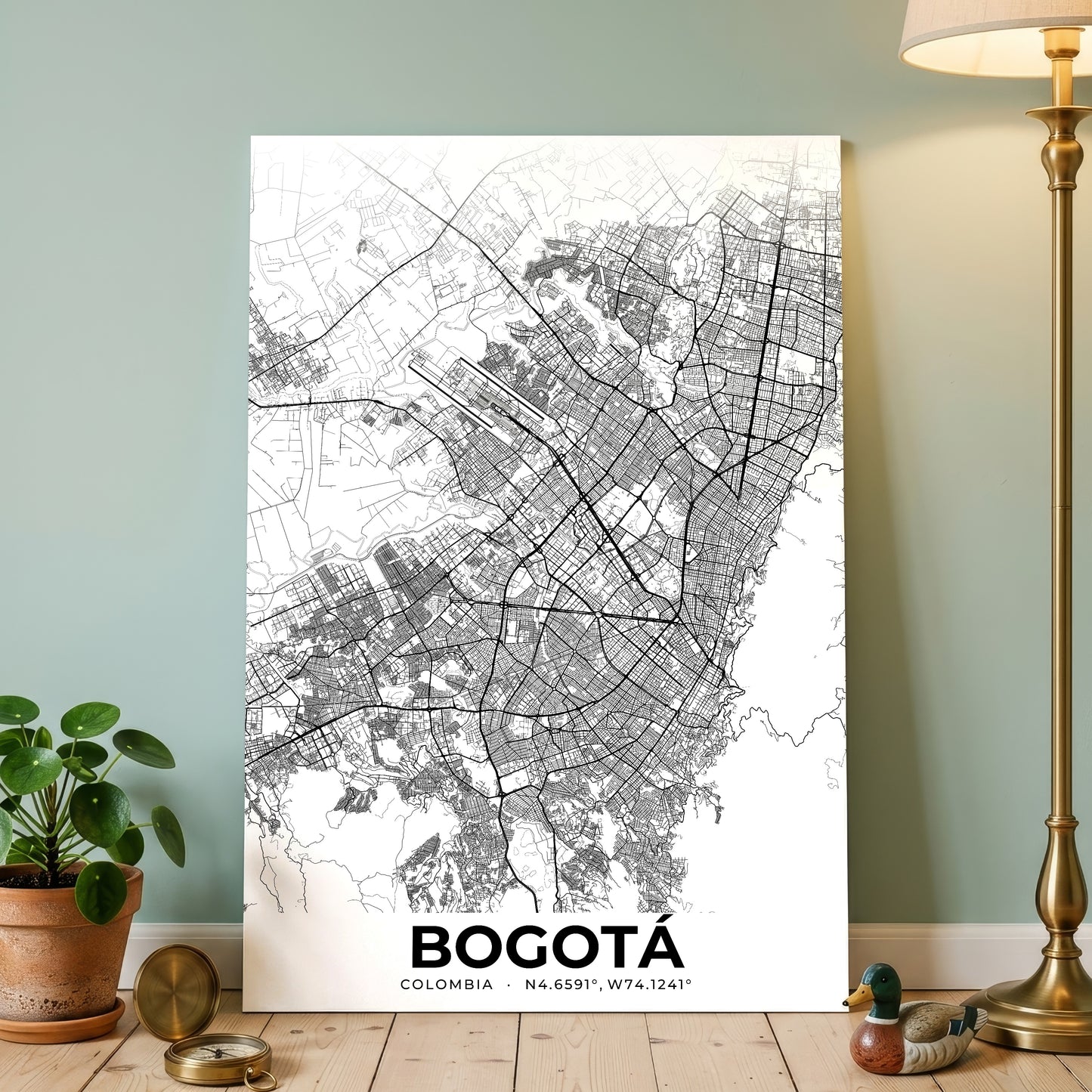 Bogotá Elegant Map Poster