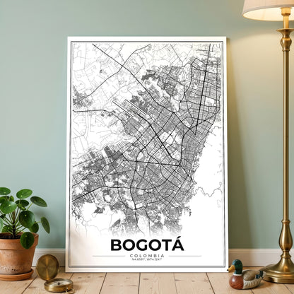 Bogotá Modern Map Poster