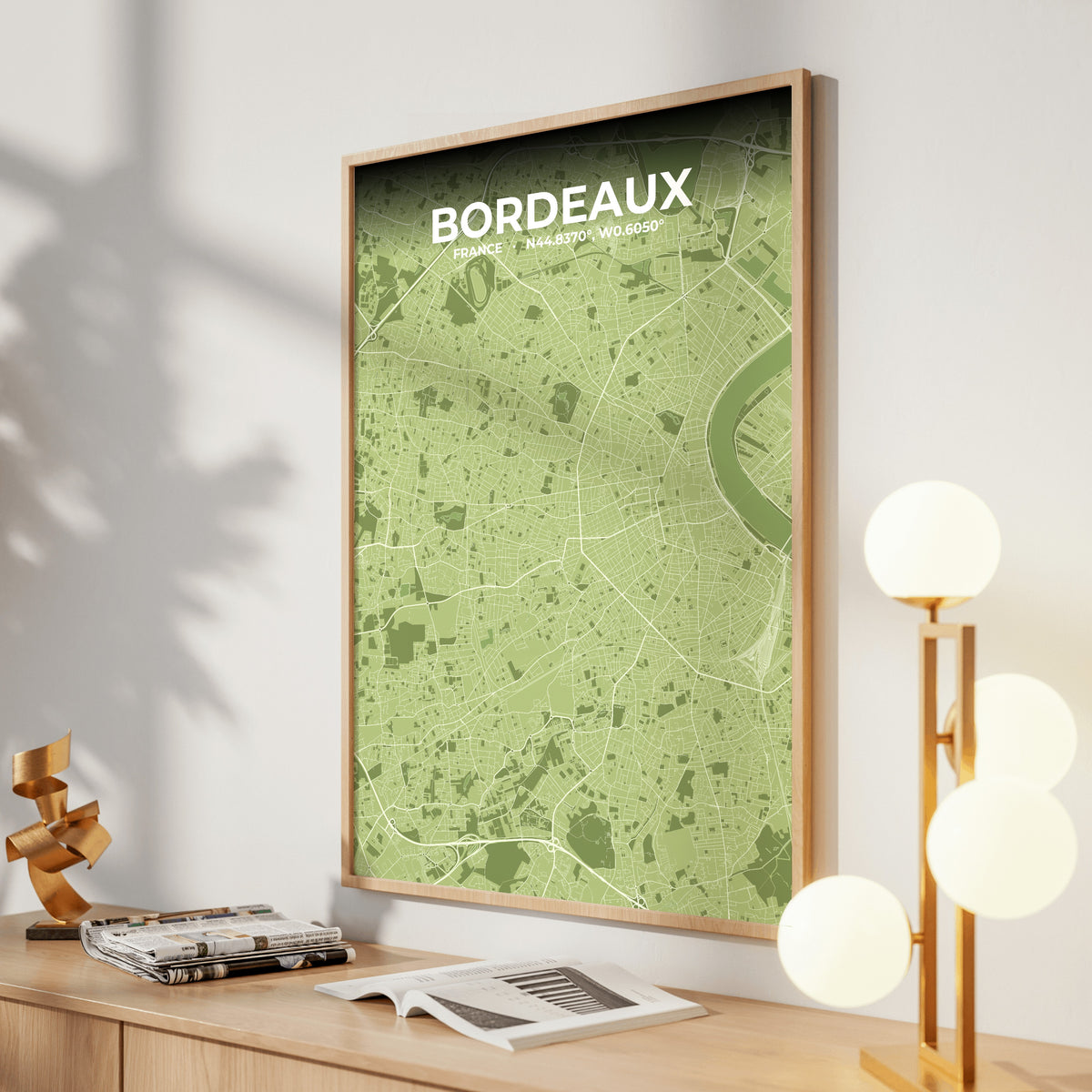 Bordeaux Grove Map Poster