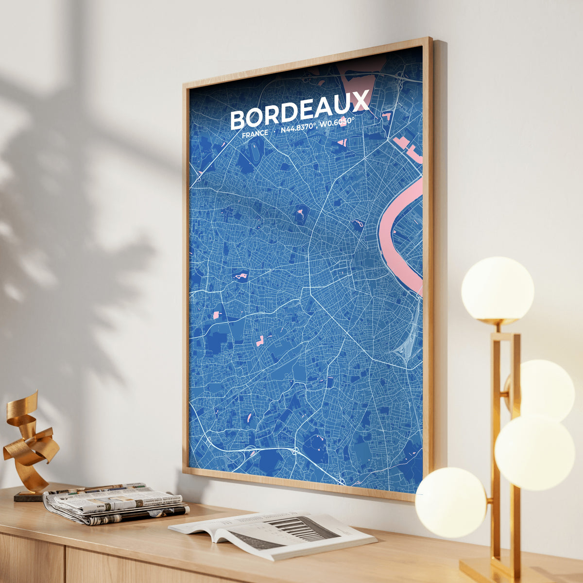 Bordeaux Candy Map Poster