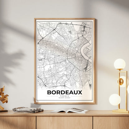 Bordeaux Modern Map Poster
