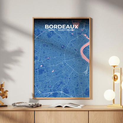 Bordeaux Candy Map Poster