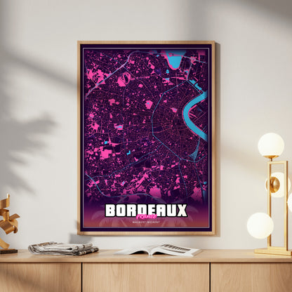 Bordeaux GTA Map Poster