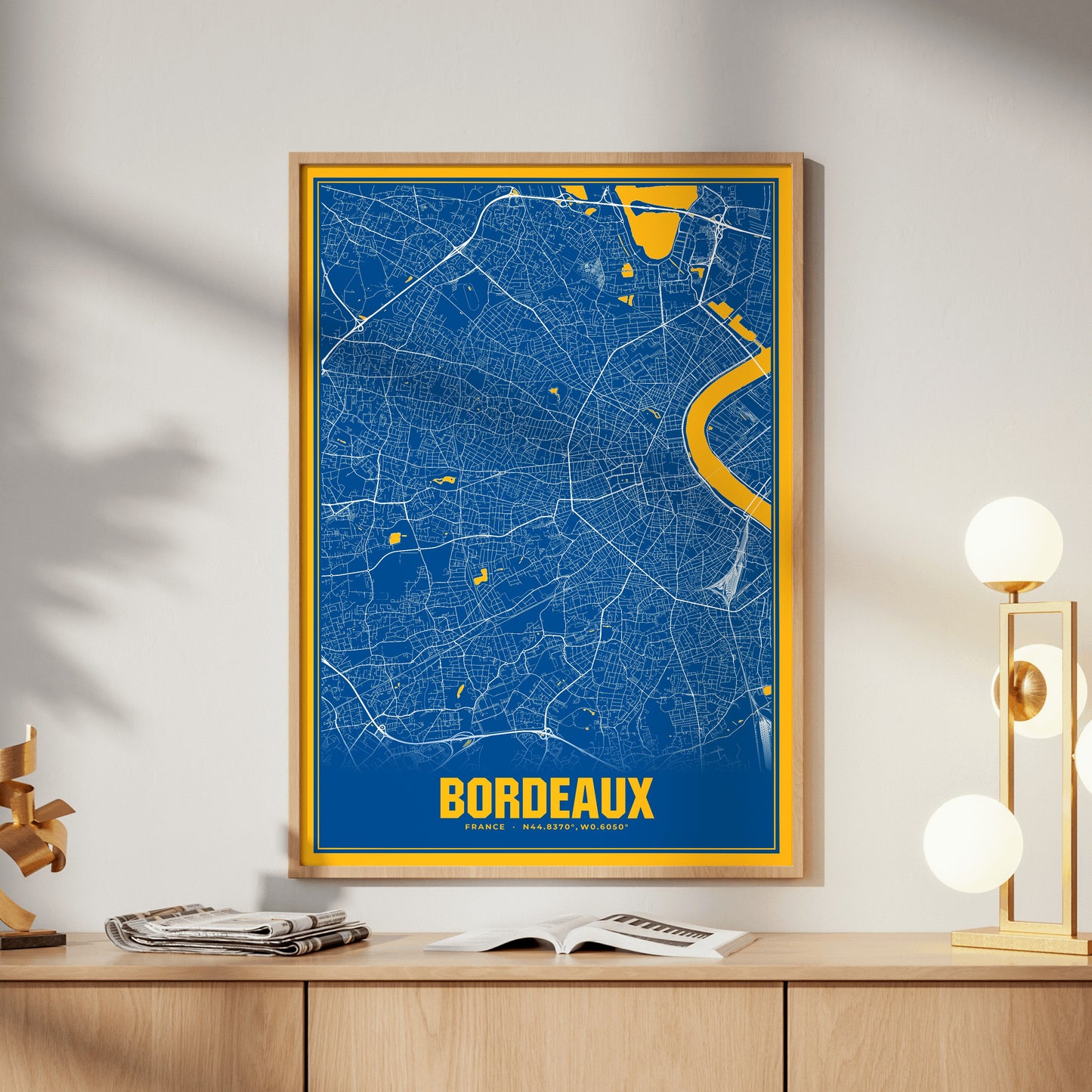Bordeaux Blockbuster Map Poster