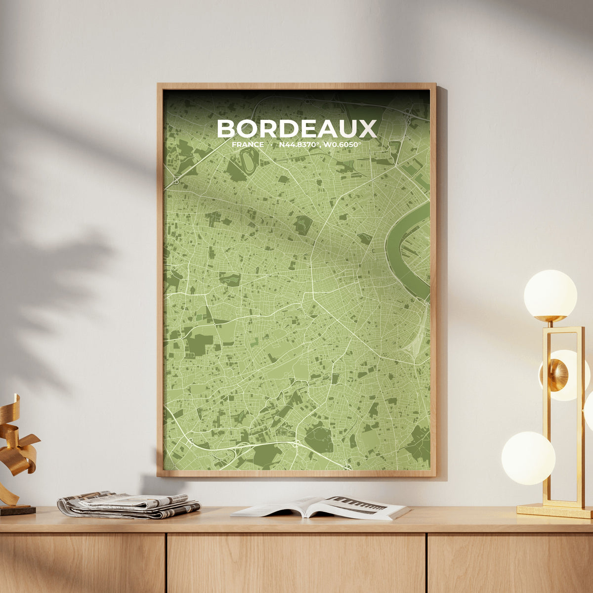 Bordeaux Grove Map Poster