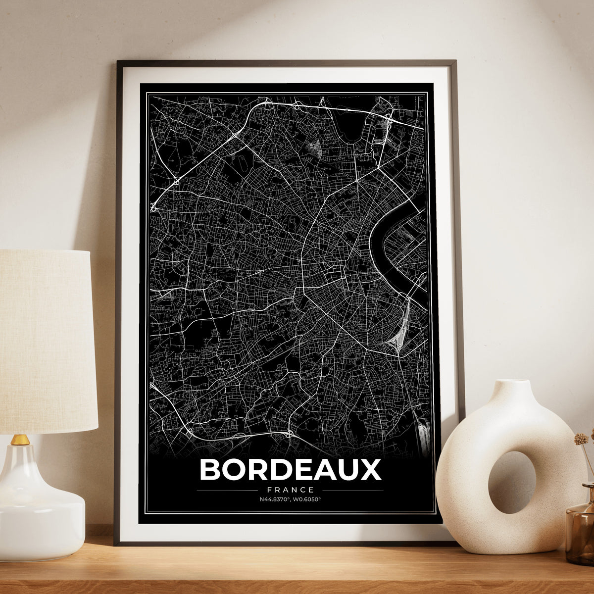 Bordeaux Modern Map Poster