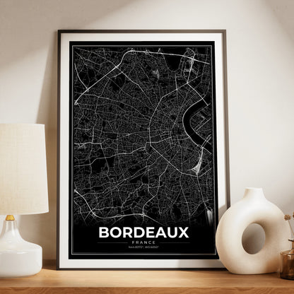 Bordeaux Modern Map Poster