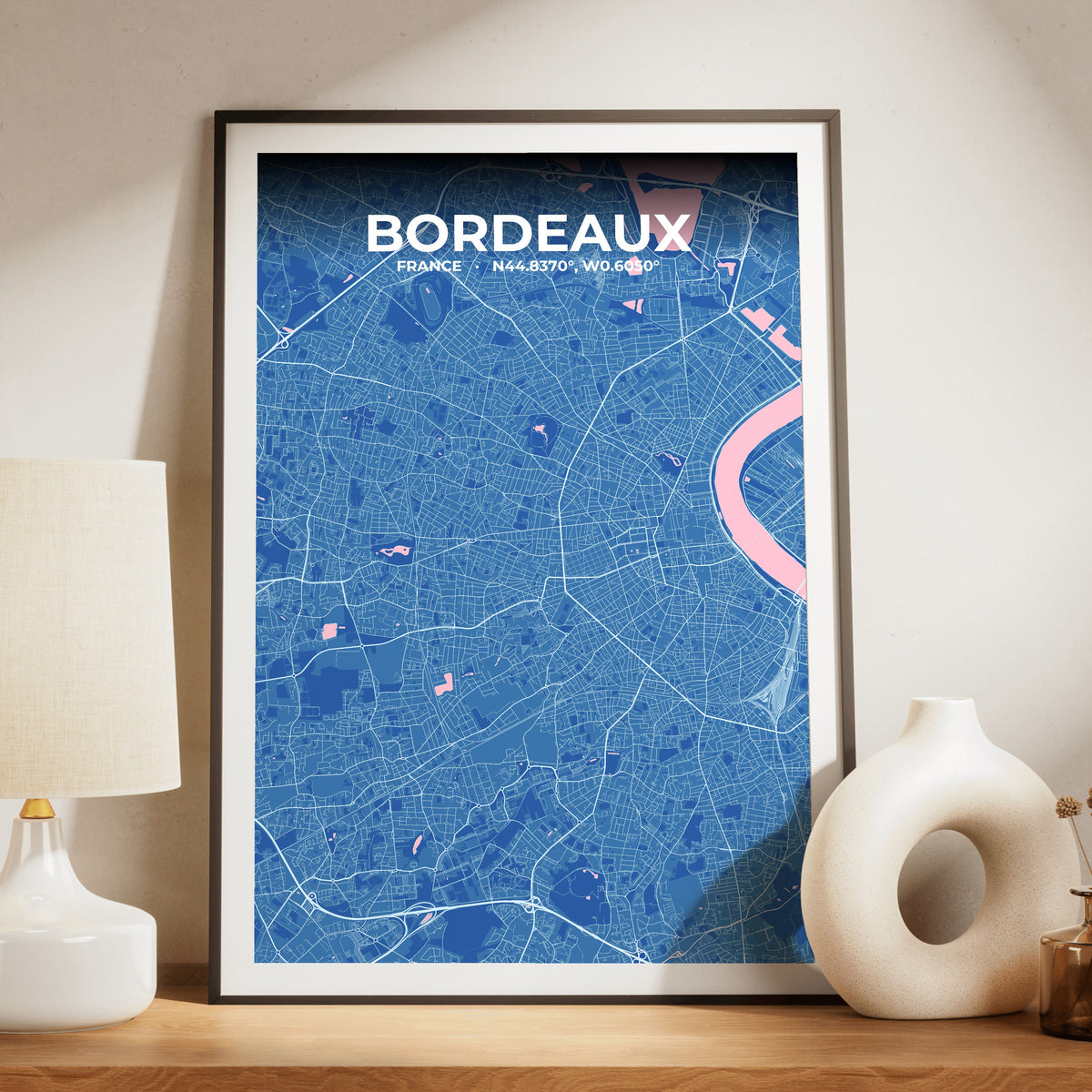 Bordeaux Candy Map Poster