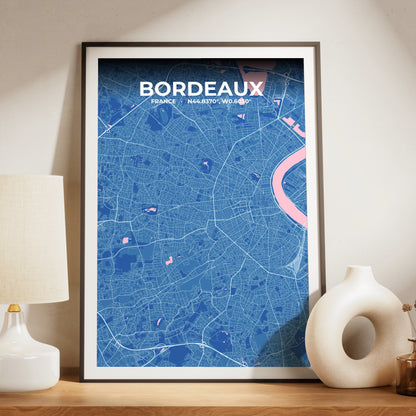 Bordeaux Candy Map Poster