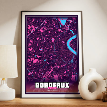 Bordeaux GTA Map Poster
