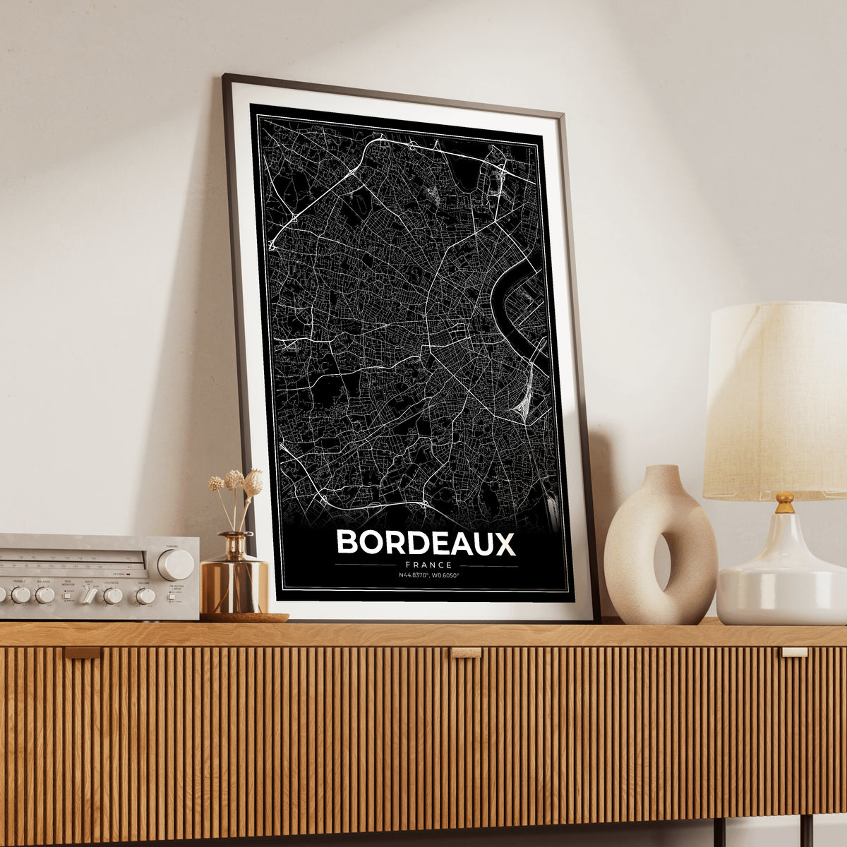 Bordeaux Modern Map Poster