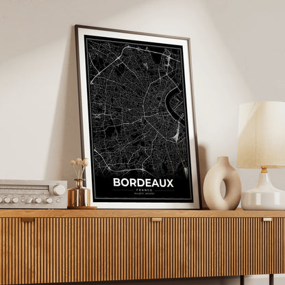 Bordeaux Modern Map Poster
