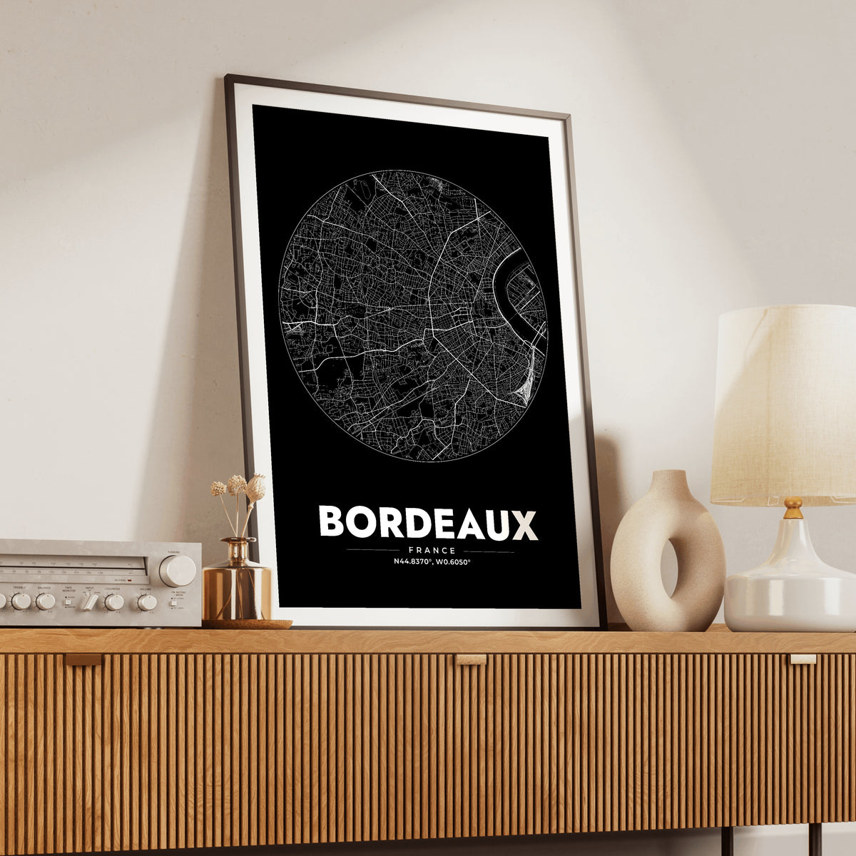 Bordeaux Spot Map Poster